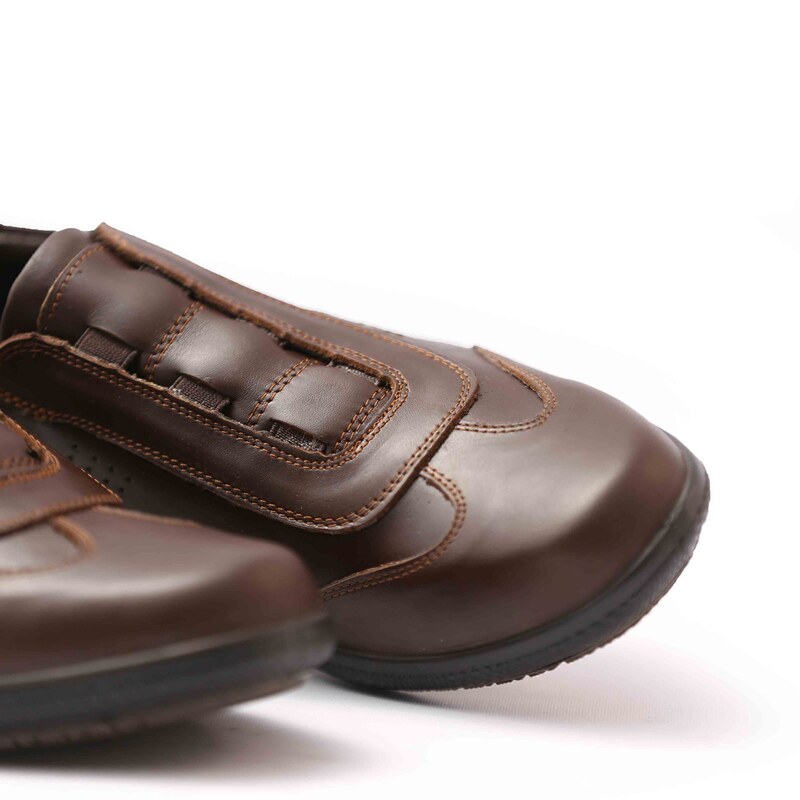 کفش مردانه چرمی شیما مدل زایس 105 قهوه ای
