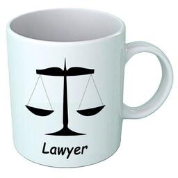 لیوان ماگ  سرامیکی مشاغل طرح وکیل