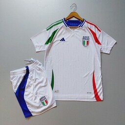 لباس دوم ایتالیا ، کیت  2024 ،ست پیراهن و شورت ایتالیا ، ورژن هواداری 