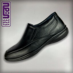 کفش مردانه طبی تمام چرم طبیعی رسمی اداری فرزین مدل توسن  اصلی