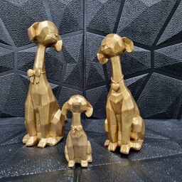 مجسمه سگ 3تیکه پلی استر