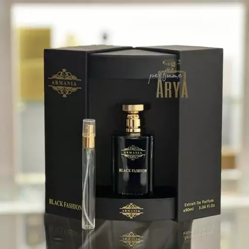 دکانت 10 میل عطر ادکلن بلک فشن آرمانیا BLACK FASHION ARMANIA