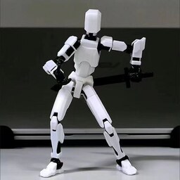  اسباب بازی مرد همه کاره اکشن فیگور رباتی با مفصل های کاملا متحرک همراه با وسایل جانبی تفنگ و شمشیر