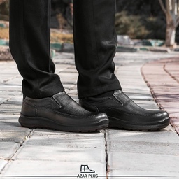 کفش مردانه طبی تمام چرم طبیعی مارک اذرپلاس (ارسال رایگان)رویه چرم گاوی،استر و کفی چرم بزی ،زیره پیو سایزبندی از 40 تا 45
