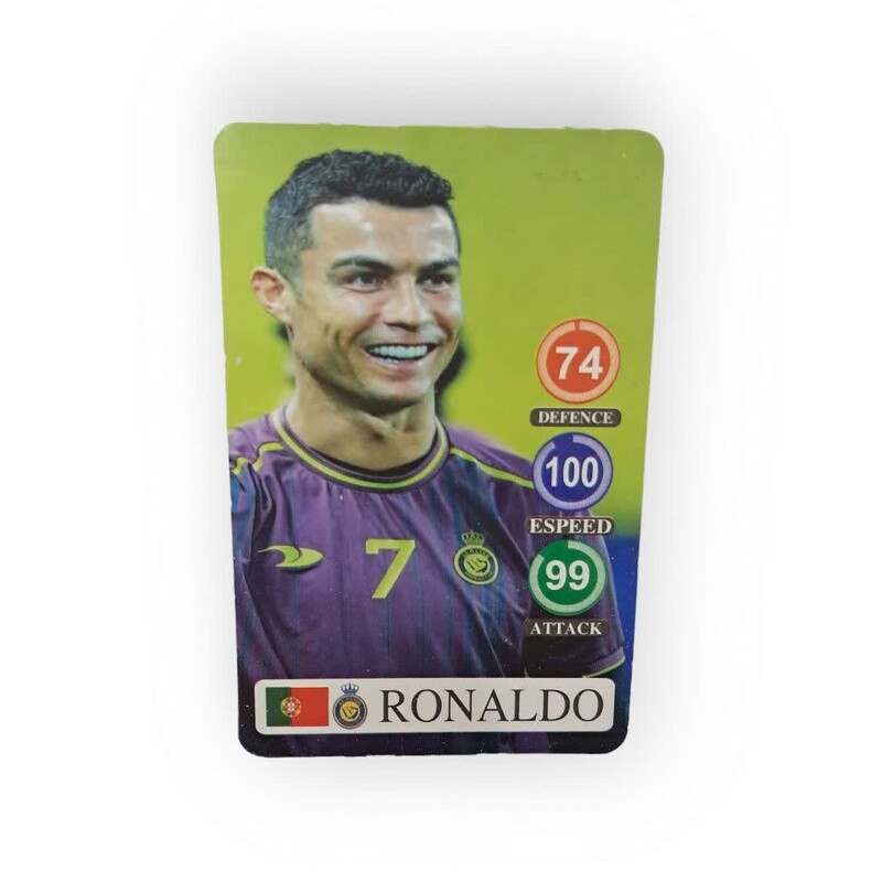 کارت بازی فوتبالی طرح کریستیانو رونالدو مدل 2143