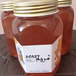 عسل چندگیاه طبیعی و دارویی یک کیلویی (گل غالب گون.خارپنبه و شکروک)(مستقیم از زنبوردار.ساکاروز  نزدیک به صفر