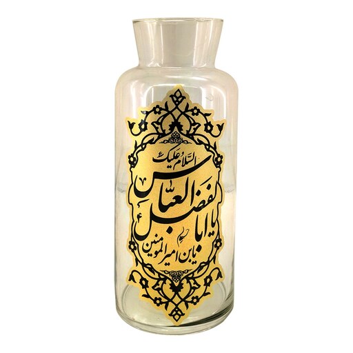 102547-گلدان شیشه ای استوانه ای قطر6 ارتفاع17 سانت