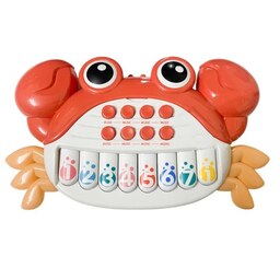 اسباب بازی مدل خرچنگ موزیکال طرح پیانو چراغدار کد 6632