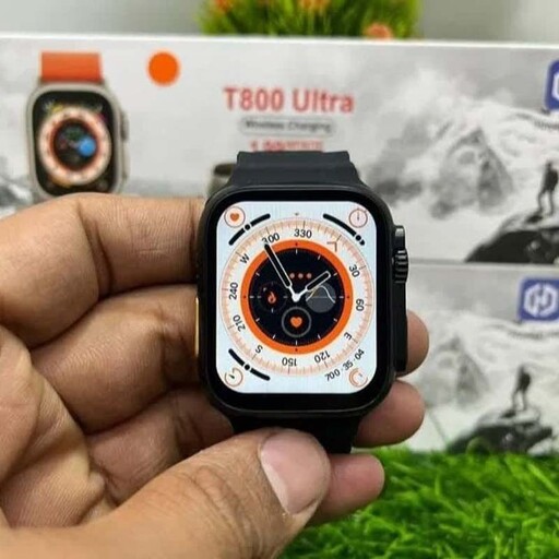 ساعت هوشمند طرح اپل واچ مدل T800 Ultra سری 8 اولترا رنگ مشکی 