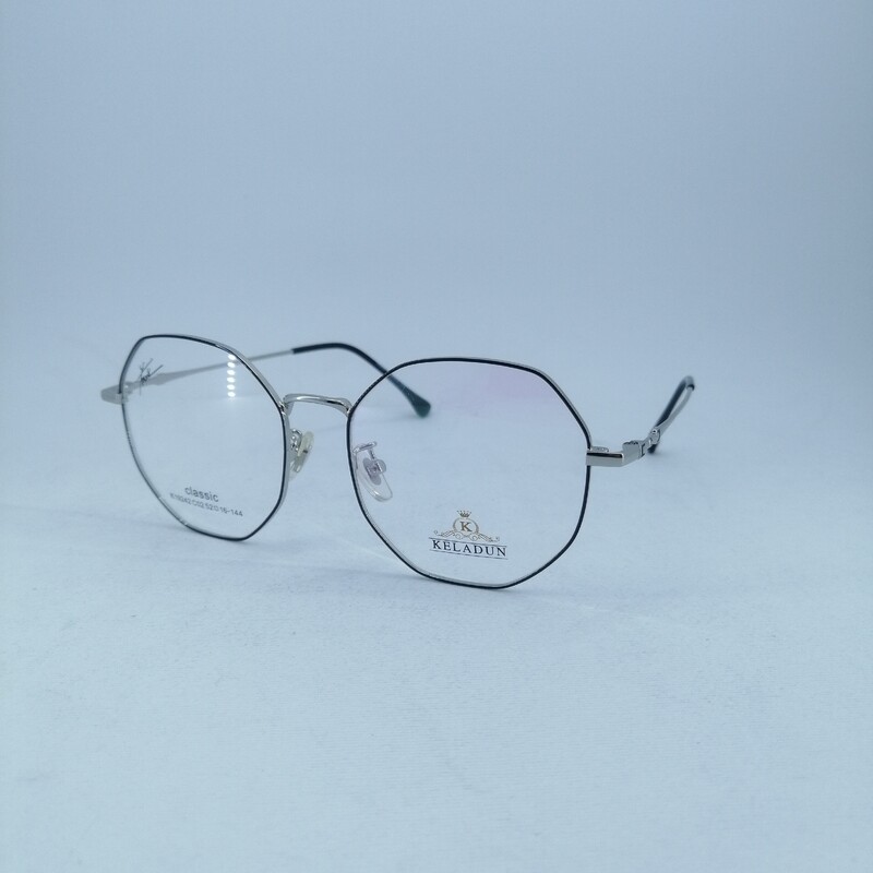 فریم عینک طبی دخترانه و پسرانه مدل classic k19242 رنگ مشکی نفره ای
