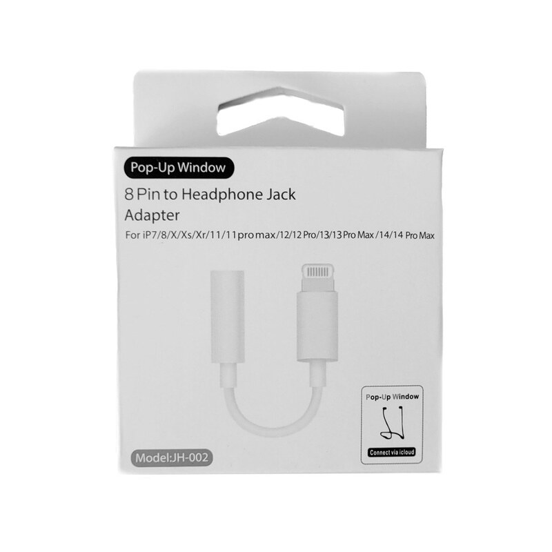 تبدیل لایتنینگ (آیفون) به به جک 3.5 میلیمتری (هندرفری- ائوکس) - Lighting 8 Pin Connector to 3.5 MM Headphone Jack