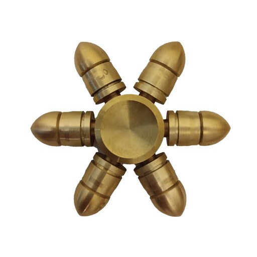 اسپینر فلزی  شش پر  مدل فشنگی - Metal Fidget Spinner Model Bullet