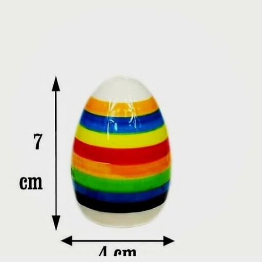 نمکدان رنگین کمان سرامیکی قیمت هرعدد درج شده است 