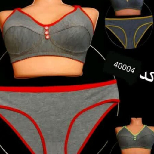 ست شورت و سوتین  مدل ملانژ سه دکمه .سایز 70و75و80و85و105