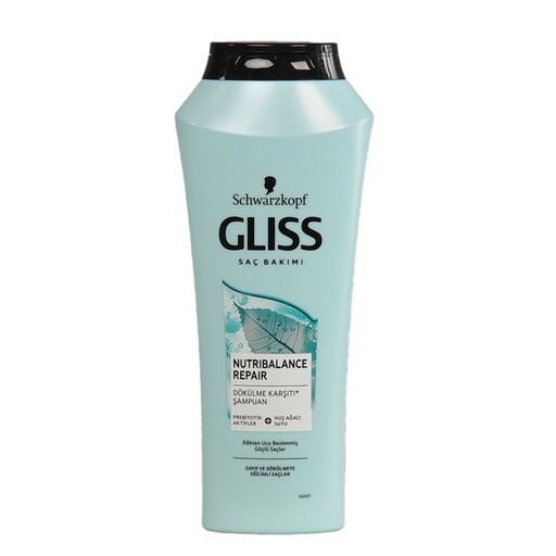 شامپو ضد ریزش مو گلیس مناسب موهای ضعیف و شکننده 500 میل (آبی