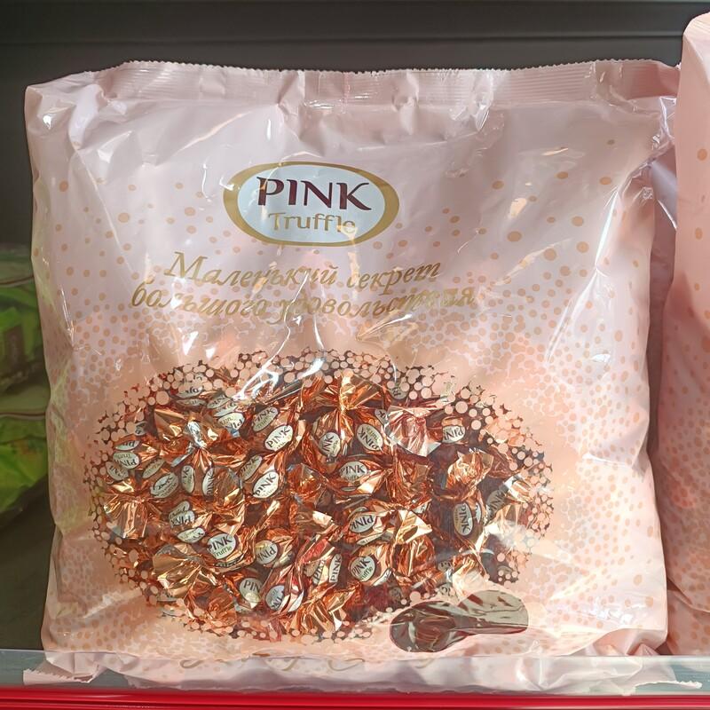 شکلات ترافل پینک روسی اورجینال Pink خارجی یک کیلویی صورتی 