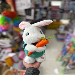 عروسک باتری خور خرگوش با هویج سخنگو