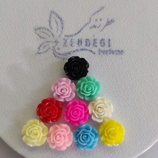 پیکسل و مهره دستبند گل رز 10 رنگ
