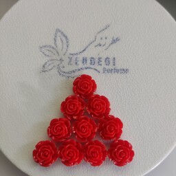 پیکسل و مهره دستبند گل رز قرمز و گلبهی