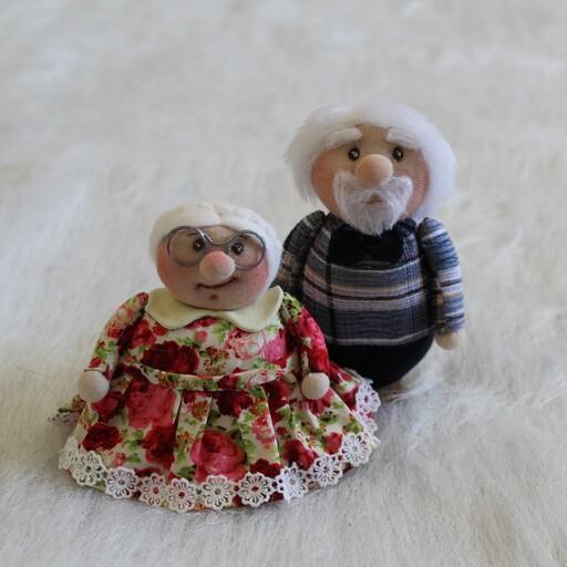 عروسک سنتی ننه جون و پیرمرد 