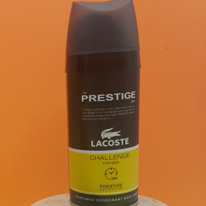 اسپری بدن پرستیژ رایحه لاگوست Lacoste Challenge مردانه حجم 150 میلی لیتری