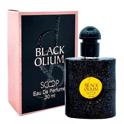 عطر جیبی زنانه اسکوپ مدل بلک الیوم Black Olium حجم 30 میلی لیتر