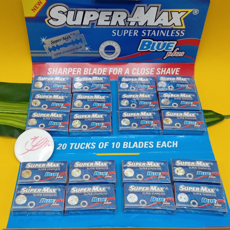 تیغ اصلاح سنتی سوپرمکس Super Max بسته 20 عددی