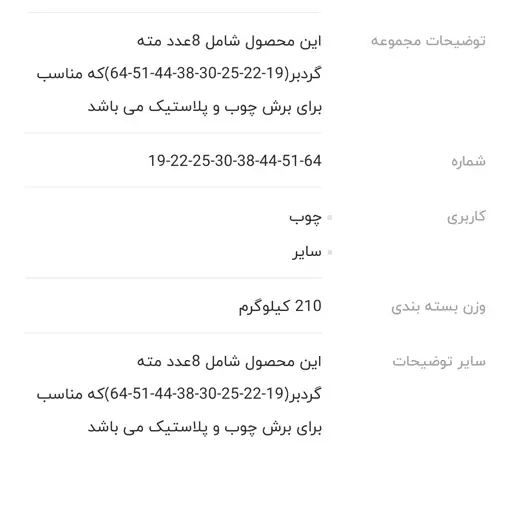 مته.مته گردبر.گردبر.مجموعه 11 عددی گردبر