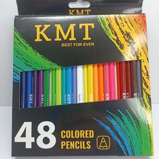 مداد رنگی 48 رنگ با جعبه مقوایی 
