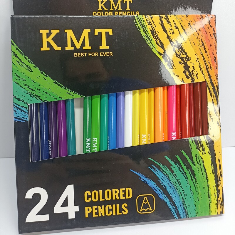 مداد رنگی 24 رنگ مقوایی 