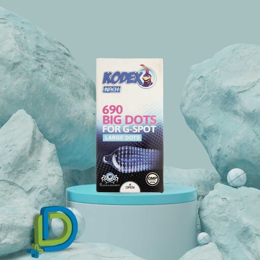 کاندوم ناچ کدکس مدل BIG DOTS خاردار بسته 10 عددی