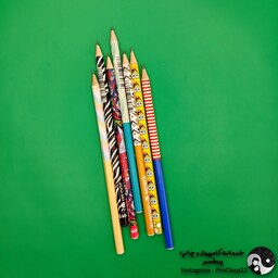 مداد مشکی طرح دار (طرحدار) HB اچ بی آریا (Aria Pencil)