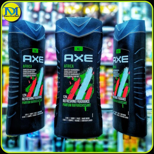 شامپو سر و صورت و بدن اکس با عصاره صندل و ماندارین (400میل) Axe shampoo hair and face and body