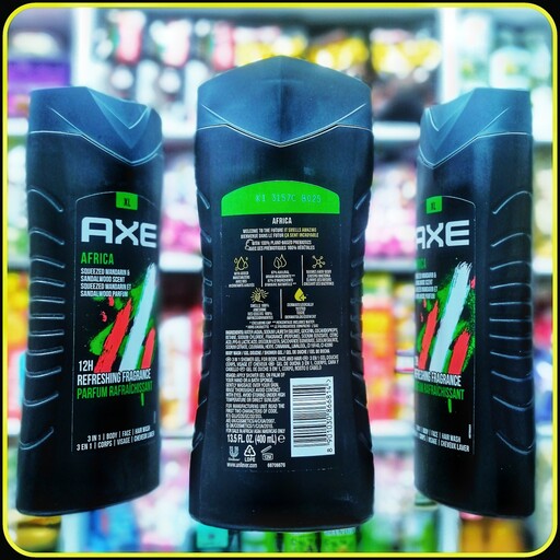 شامپو سر و صورت و بدن اکس با عصاره صندل و ماندارین (400میل) Axe shampoo hair and face and body