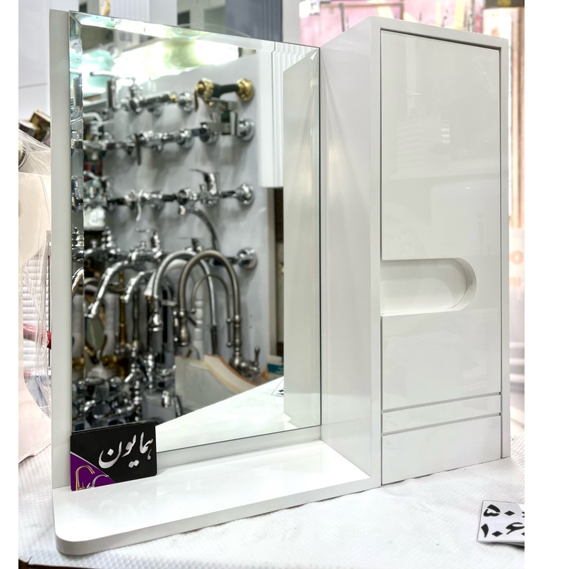 آینه باکس سرویس بهداشتی مدل ماهان سفید