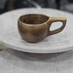 کوکسا(لیوان چوبی)با پوشش روغن هِمِل با چوب گردوی باکیفیت دستساز چوبی طرح ونوس ماگ چوبی