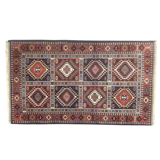 فرش دستباف قشقایی یلمه شیراز خِشتی شکروی کد 11218