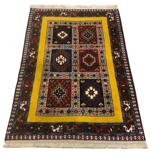 فرش دستباف قشقایی یلمه شیراز خِشتی شکروی کد11222