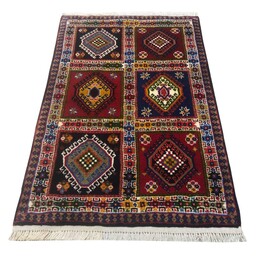 فرش دستباف قشقایی یلمه شیراز خِشتی شکروی کد11213