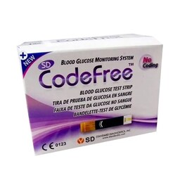 نوار تست قند خون کد فری (کدفری) Codefree بسته 50 عددی تاریخ 2026.06.04