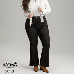 شلوار دمپا گشاد زنانه جنس مازاراتی گرم بالا رنگ مشکی  با سایزبندی بیگ و کیفیت عالی