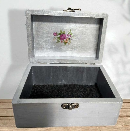 جعبه چوبی جواهرات گل بهاری