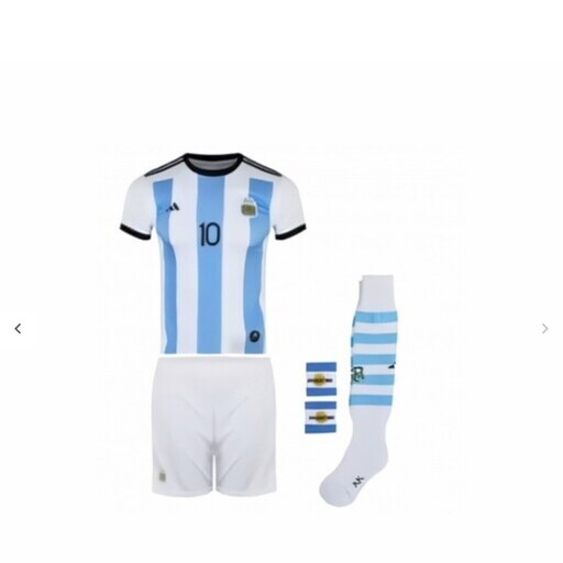 ست  لباس ورزشی پسرانه تیم ملی  ارژانتین با طرح مسی