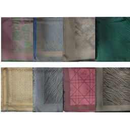 روسری ژاکارد دو رو سایز 140 - روسری نخی در بیش از 12 رنگ مختلف