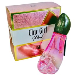 ادو پرفیوم برند BN سری چیک گرل مدل پینک حجم 100 میل شیشه شکل کفش BN Parfums Chic Girl Pink رایحه ملایم دخترانه