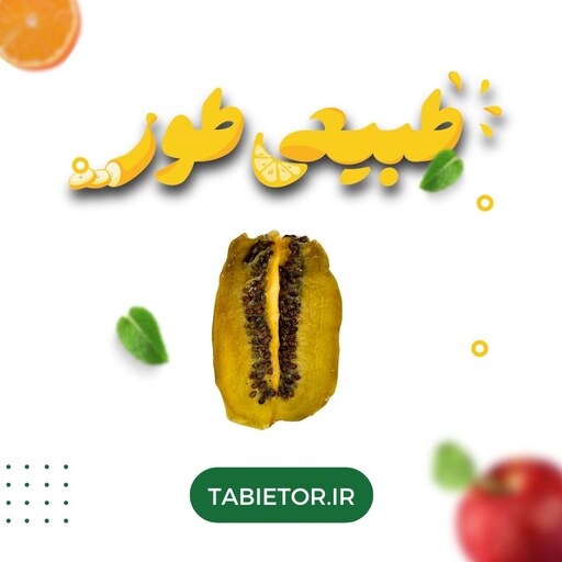  خرید کیوی خشک اعلا با برند طبیعی طور وزن 150 گرم