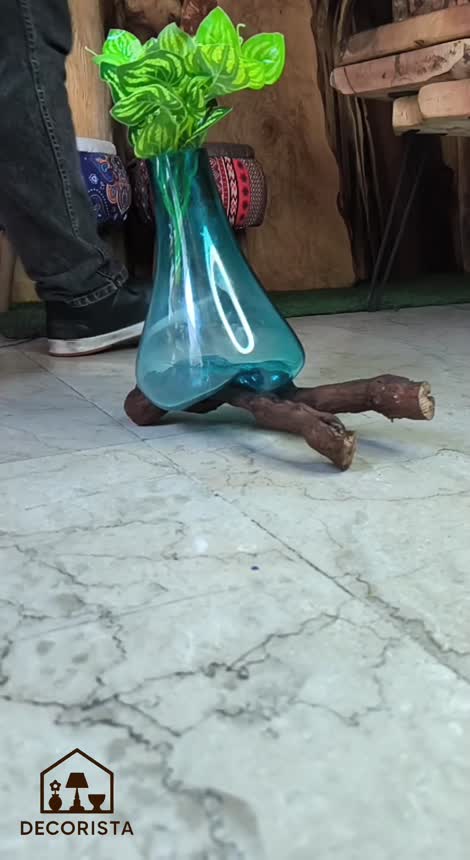 گلدان چوبی انگور