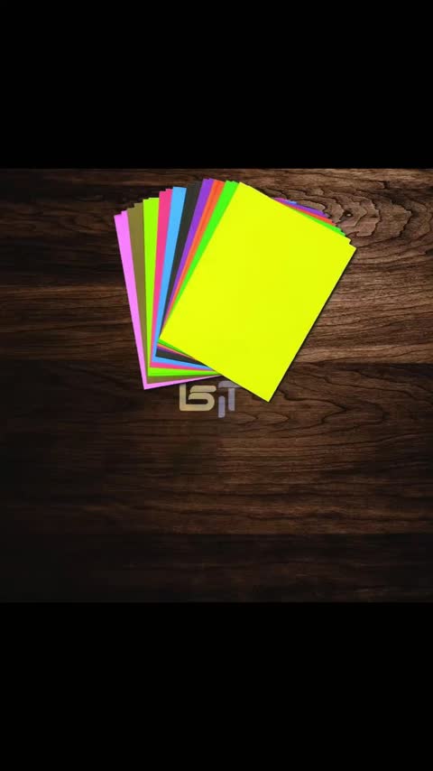 کاغذ و مقوای دو رو رنگی سایز A4 باکیفیت بسته 10 رنگ