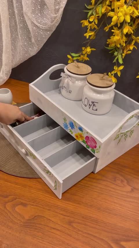 ظروف چوبی شلف روکابینتی 