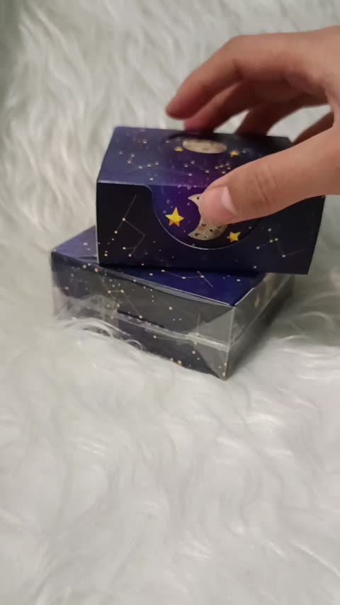 جعبه جادویی کاغذ یادداشت  طرح کهکشانی( 300 برگه )